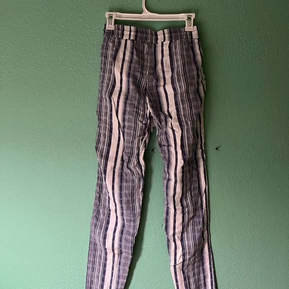 Tommy Bahama Striped Casual Drawstring Pants - Blue & White Size M - Picture 6 of 7